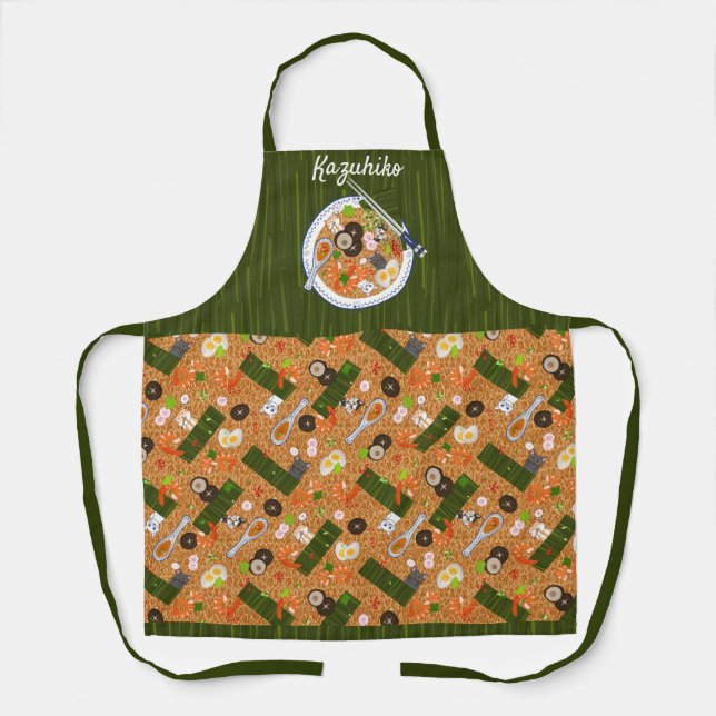 Cute Cats Ramen Noddles Apron (Front)