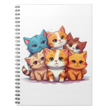 Cute Cats Spiral Notebook