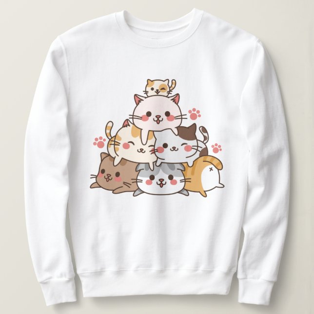 Cute Cats Sweatshirt (Design Front)