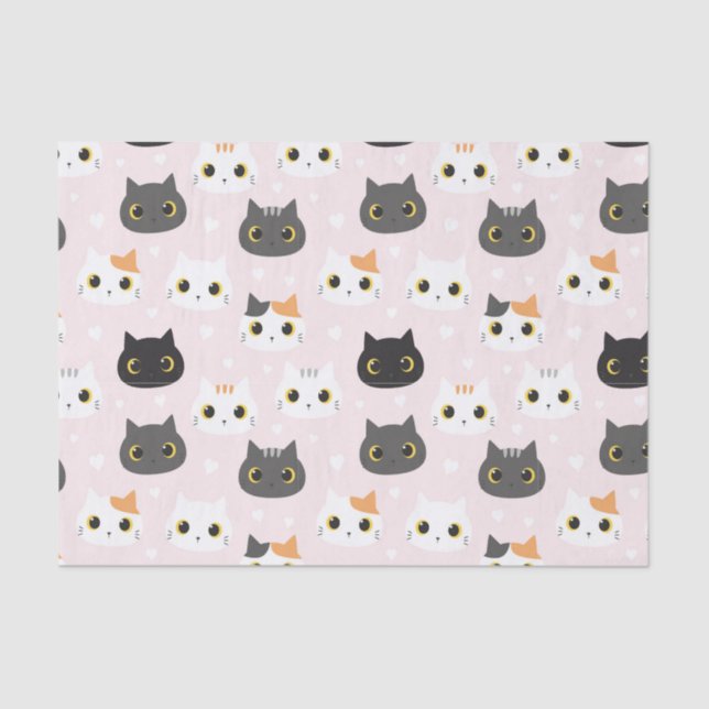 Cute Cats Tissue Paper (Front)