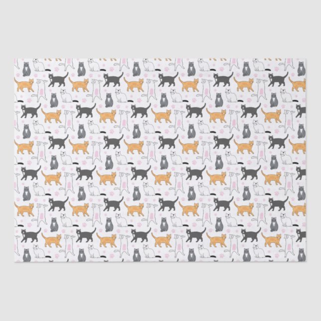 Cute Cats Tissue Paper (Front)