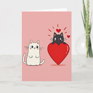 Cute Cats Valentine Card