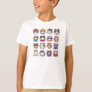 Cute cats with glasses T-Shirt