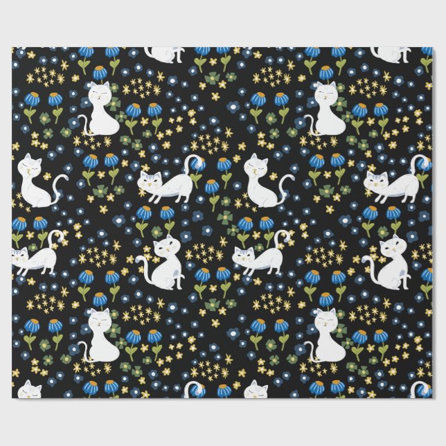Cute cats wrapping paper (Flat)