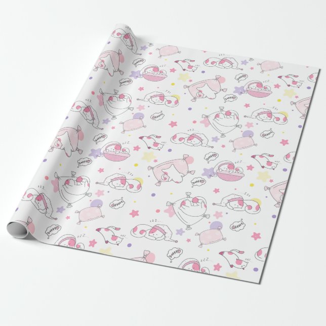 Cute Cats Wrapping Paper (Unrolled)
