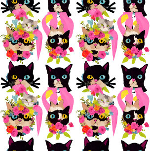 Cute Cats Wrapping Paper Sheet