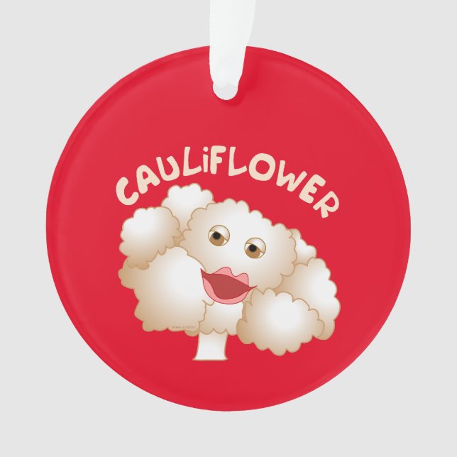 Cute Cauliflower Ornament (Front)