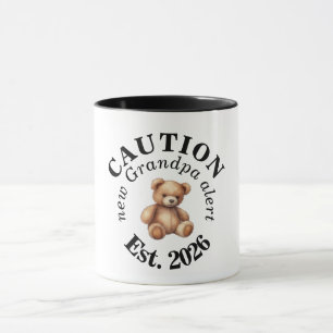 Cute CAUTION new Grandpa alert Mug
