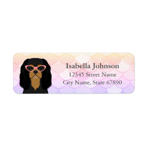 Cute Cavalier King Charles Spaniel Address Label