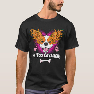 Cute Cavalier King Charles Spaniel Funny Puppy Dog T-Shirt