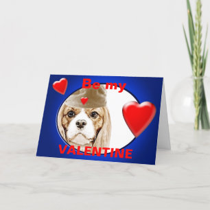 Cute Cavalier King Charles Spaniel Holiday Card