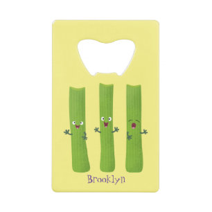 Cute celery sticks trio cartoon vegetables