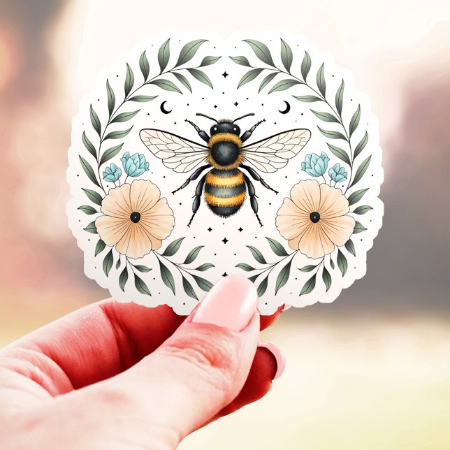 Cute Celestial Bee Floral Vinyl (Creator Uploaded)