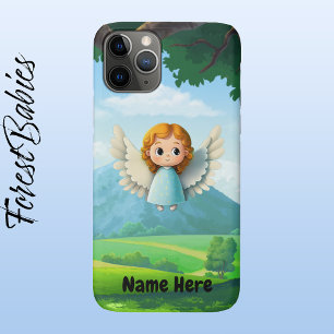 Cute Celestial Girl Angel Adorable Cartoon Graphic Case-Mate iPhone Case
