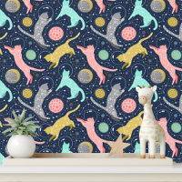 Cute Celestial Mystical Space Cats