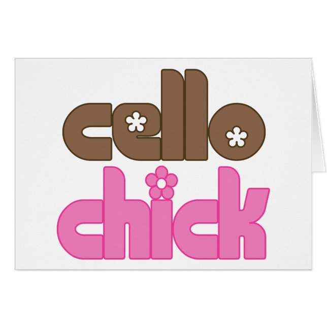 Cute Cello Chick (Front Horizontal)