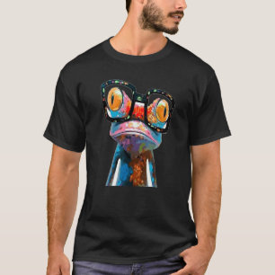 Cute Chameleon Watercolor  Keeper Chameleon Fan Ge T-Shirt