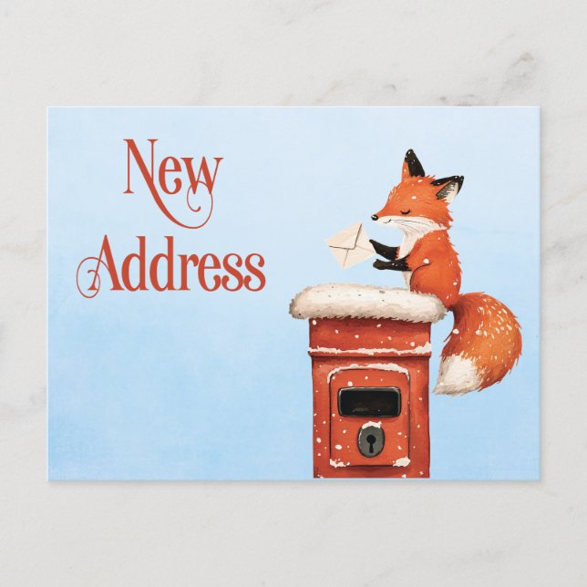 Cute Change of Address New Address Announcement (Front)
