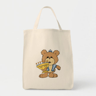 cute Chanukah hanukkah Menorah teddy bear Tote Bag