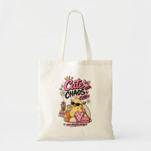 Cute Chaos Club Delulu Duck Aesthetic Tote Bag