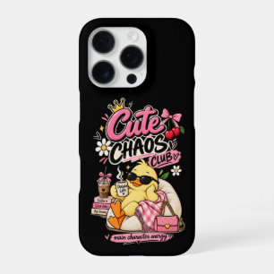 Cute Chaos Club Duck Aesthetic Phone Case