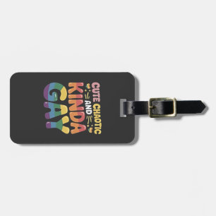 Cute Chaotic and Kinda Gay LGBTQ Pride Month  Luggage Tag