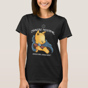 Cute Chaotic Neutral Tabletop Games Dungeon Dragon T-Shirt