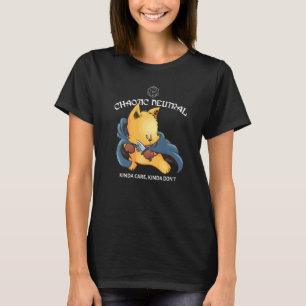 Cute Chaotic Neutral Tabletop Games Dungeon Dragon T-Shirt