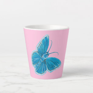 Cute Chapman's blue butterfly  Latte Mug
