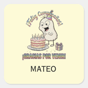 Cute Character Birthday Stickers Loop!
