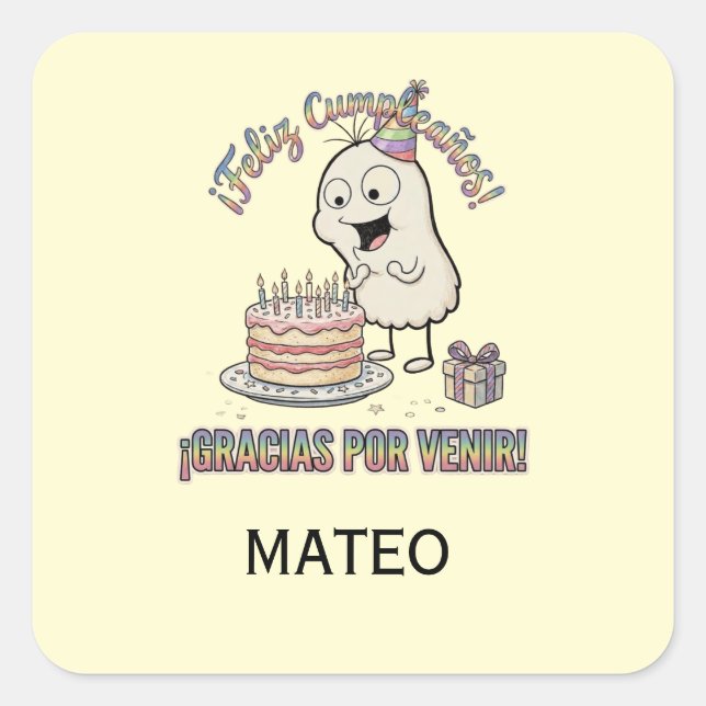 Cute Character Birthday Stickers Loop! (Front)