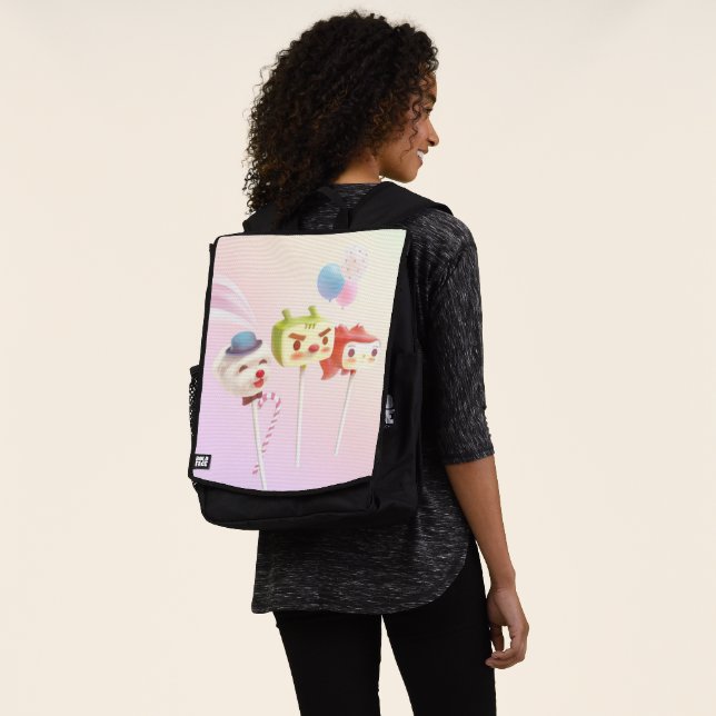 Cute Character Cake Pops Backpack (Worn)