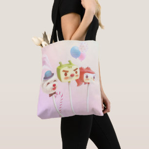 Cute Character Cake Pops Tote Bag