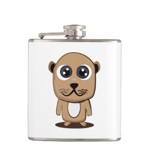 Cute character clipart hip flask