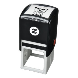 Cute character clipart self-inking stamp