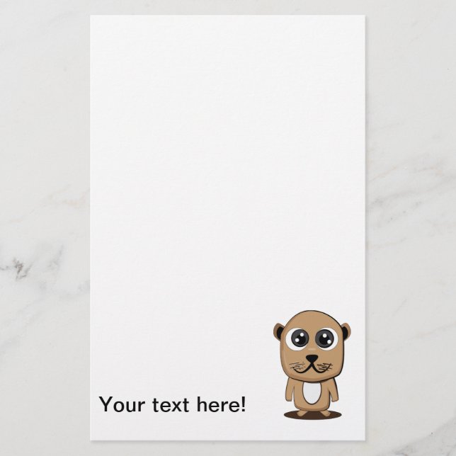 Cute character clipart stationery (Front)