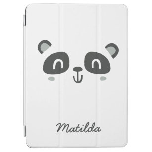 Cute character panda children's  iPad air cover