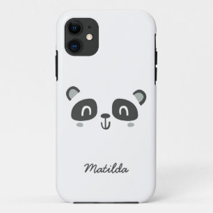 Cute character panda children's personalised Case-Mate iPhone case
