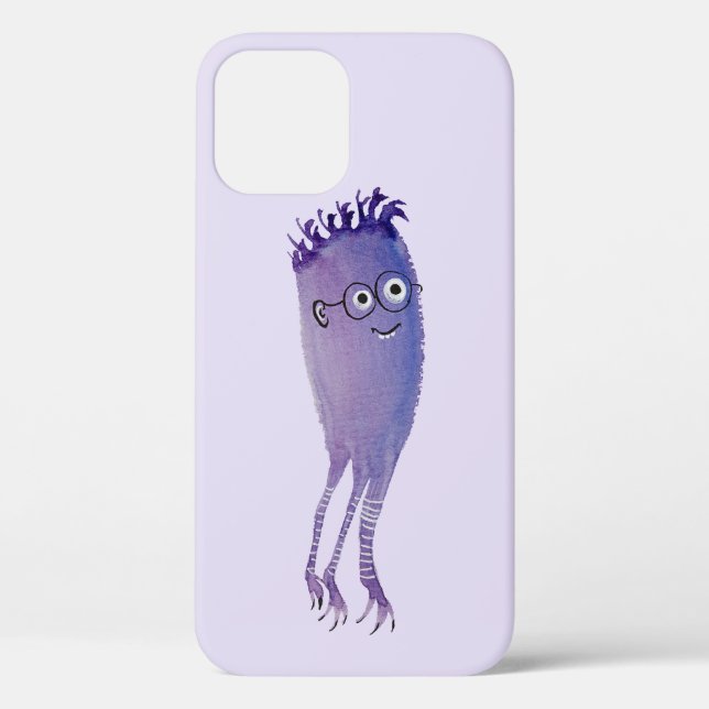 Cute Character Purple Nerdy Case-Mate iPhone Case (Back)