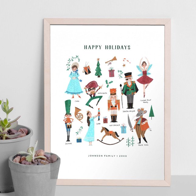 Cute characters nutcracker ballet children poster (Creator Uploaded)