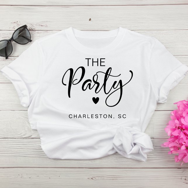 Cute Charleston Bachelorette Party T-Shirt (Celebrate the bride-to-be with fun and style at her bachelorette party)