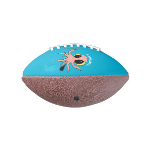 Cute, cheeky baby octopus cartoon football