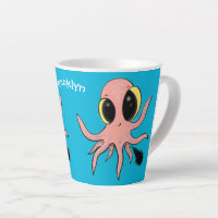 Cute, cheeky baby octopus cartoon
