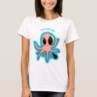 Cute, cheeky baby octopus cartoon