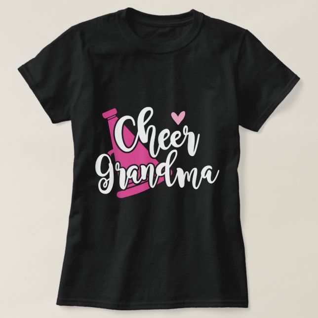 Cute Cheer Grandma - Proud Cheerleading Grandmothe T-Shirt (Design Front)