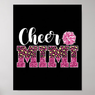 Cute Cheer Mimi Of A Cheerleader Mimi Grandma Poster