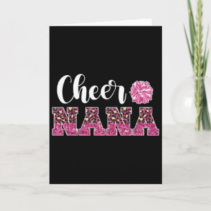 Cute Cheer Nana Of A Cheerleader Nana Grandma _1 Card