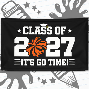Cute Cheer Squad Graduation Senior Class of 2027 Banner