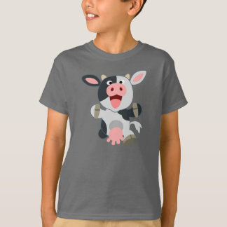 Cute Cheerful Cartoon Cow Children T-shirt