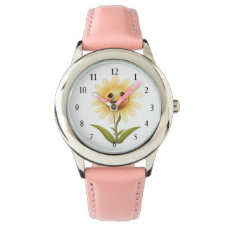 Cute Cheerful Yellow Flower Watch